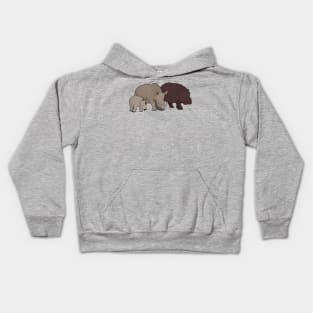 Hippopotamus and Rhinos Kids Hoodie